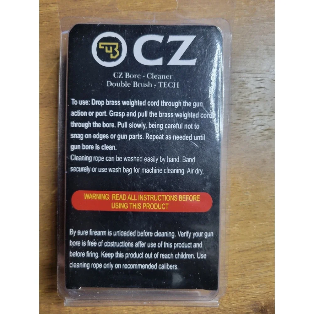 NEW CZ Bore Cleaner Double Brush 9mm - 357 Cal.  Mrfcb